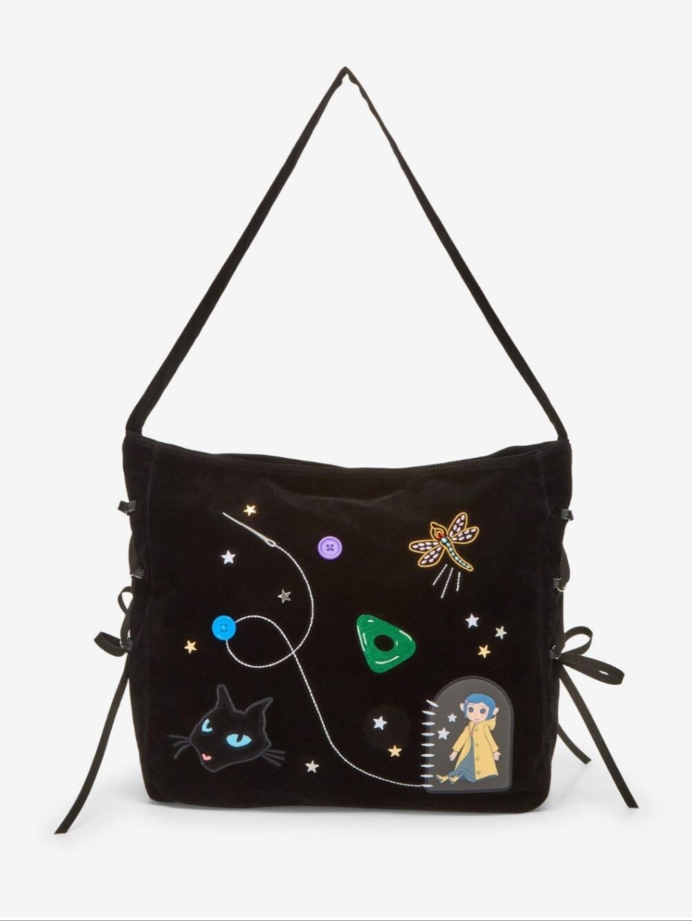 Like New! Coraline Icon Embroidered Hobo Bag